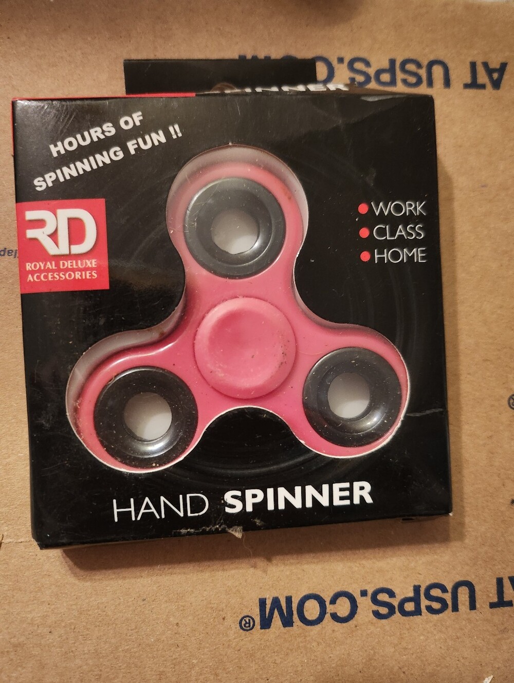 Pink fidget spinner